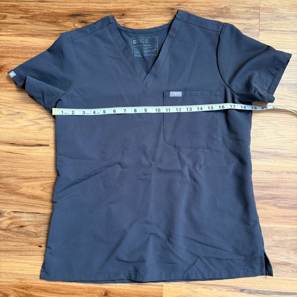 Figs Charcoal Catarina V-Neck Scrub Top - Picture 3 of 3
